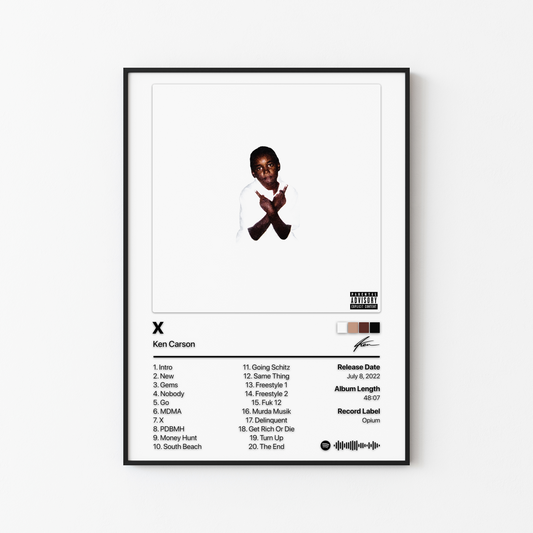Ken Carson X Album Poster