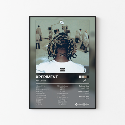 Ken Carson XPERIMENT Album Poster