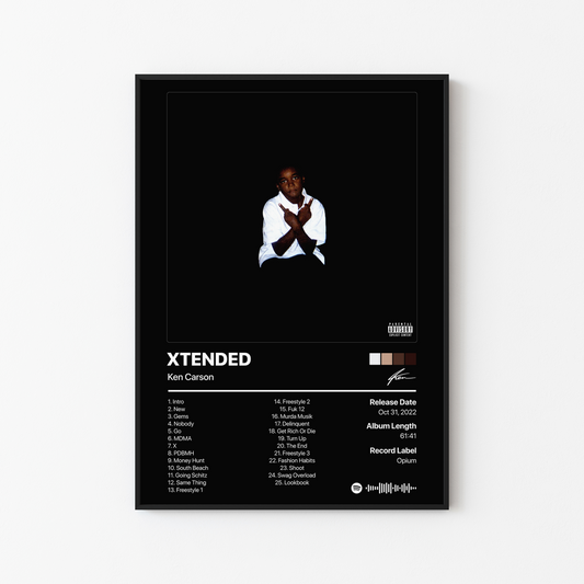 Ken Carson XTENDED Album Poster