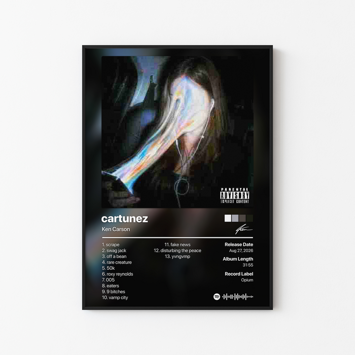 Ken Carson cartunez Album Poster