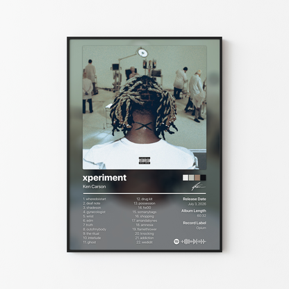 Ken Carson xperiment Album Poster