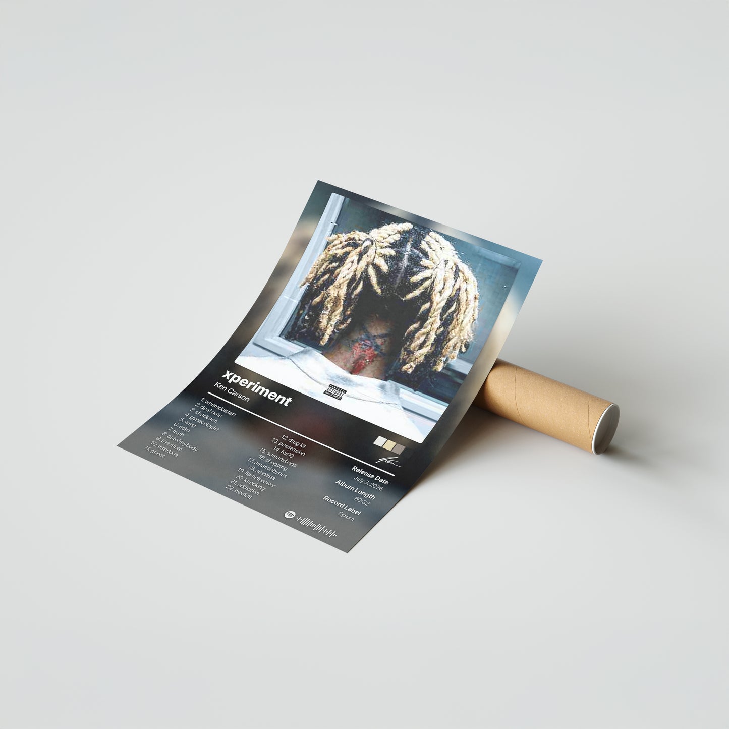 Ken Carson xperiment Album Poster