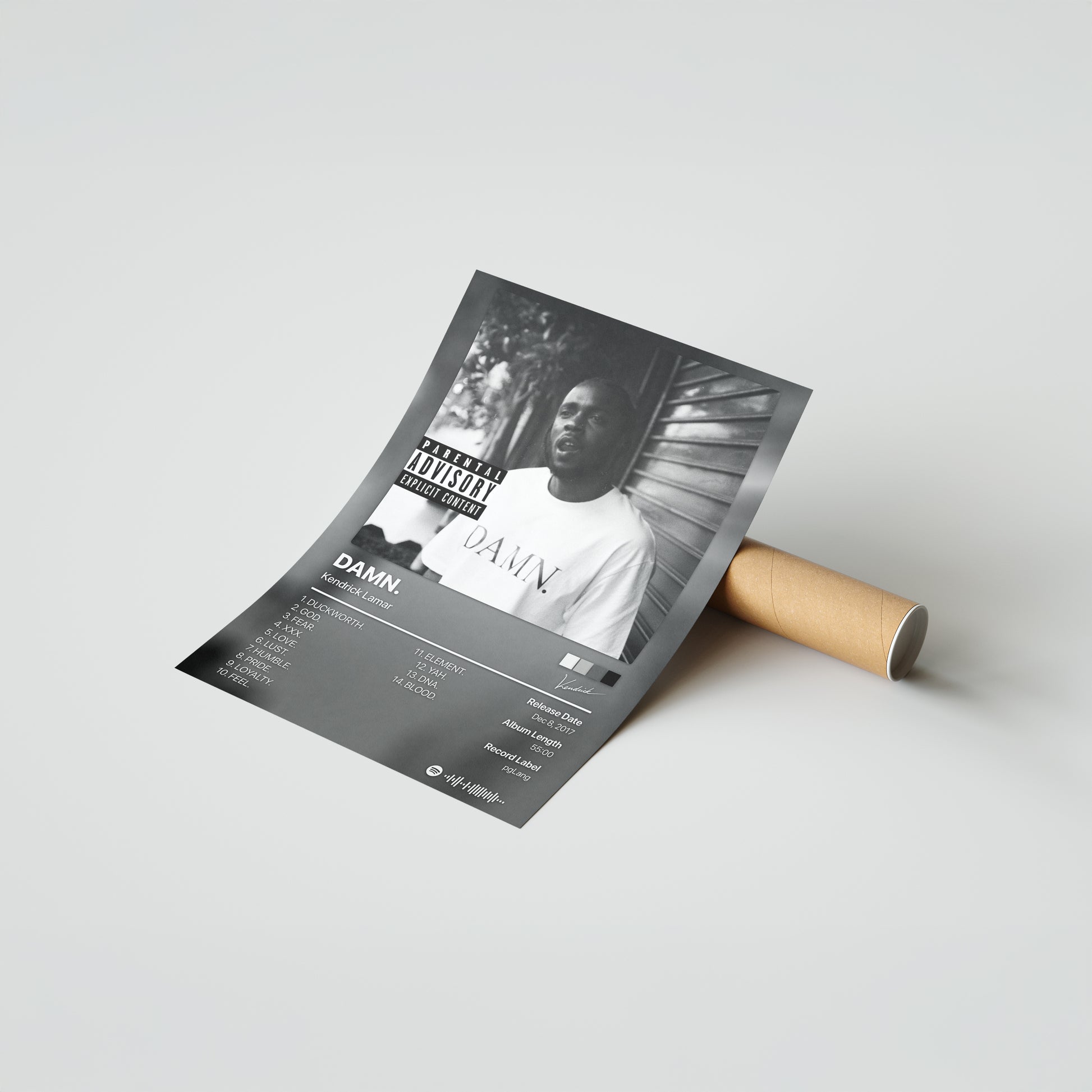 Kendrick Lamar DAMN. COLLECTORS EDITION. Album Poster