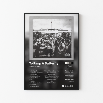 Kendrick Lamar To Pimp A Butterfly Album Poster