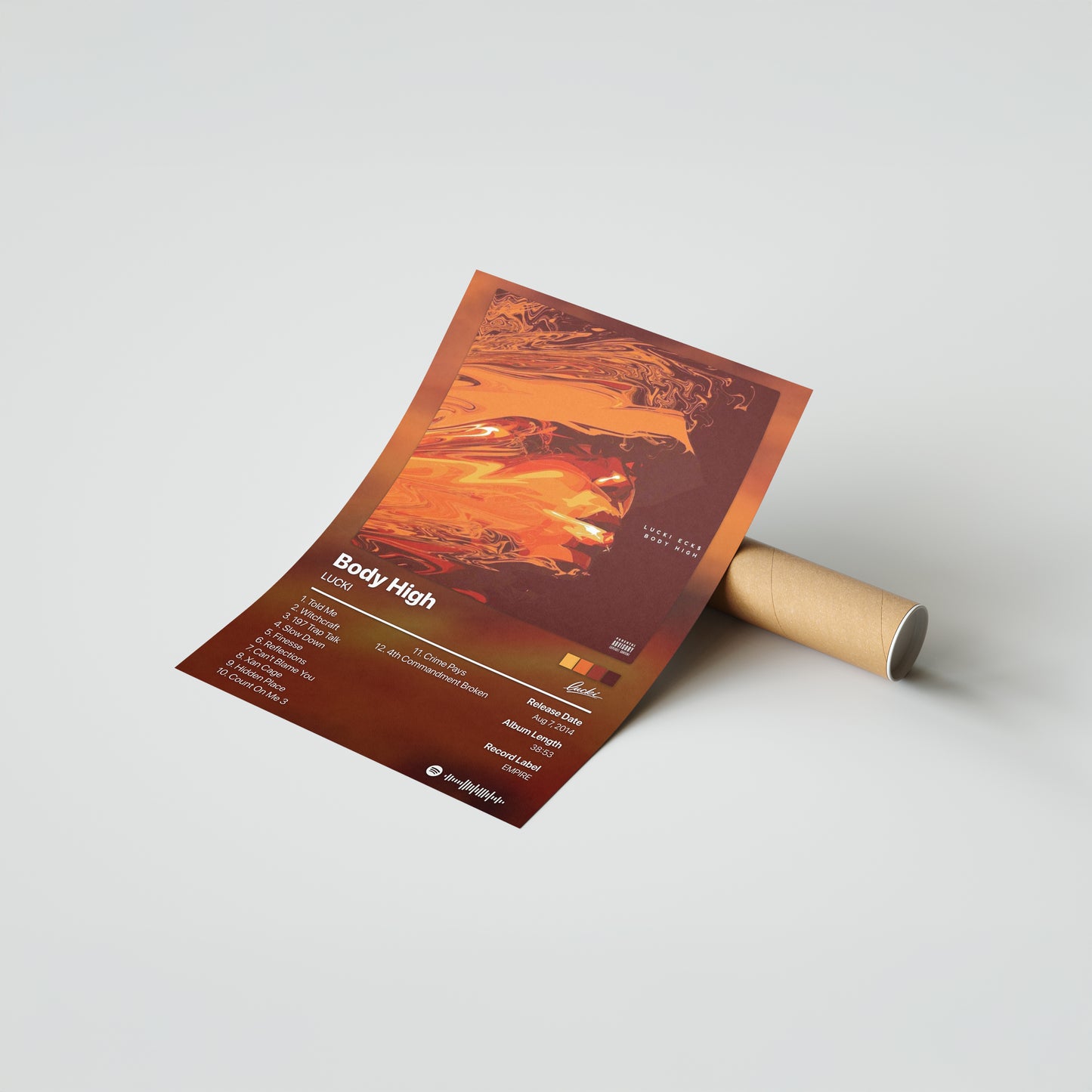 LUCKI Body High Album Poster