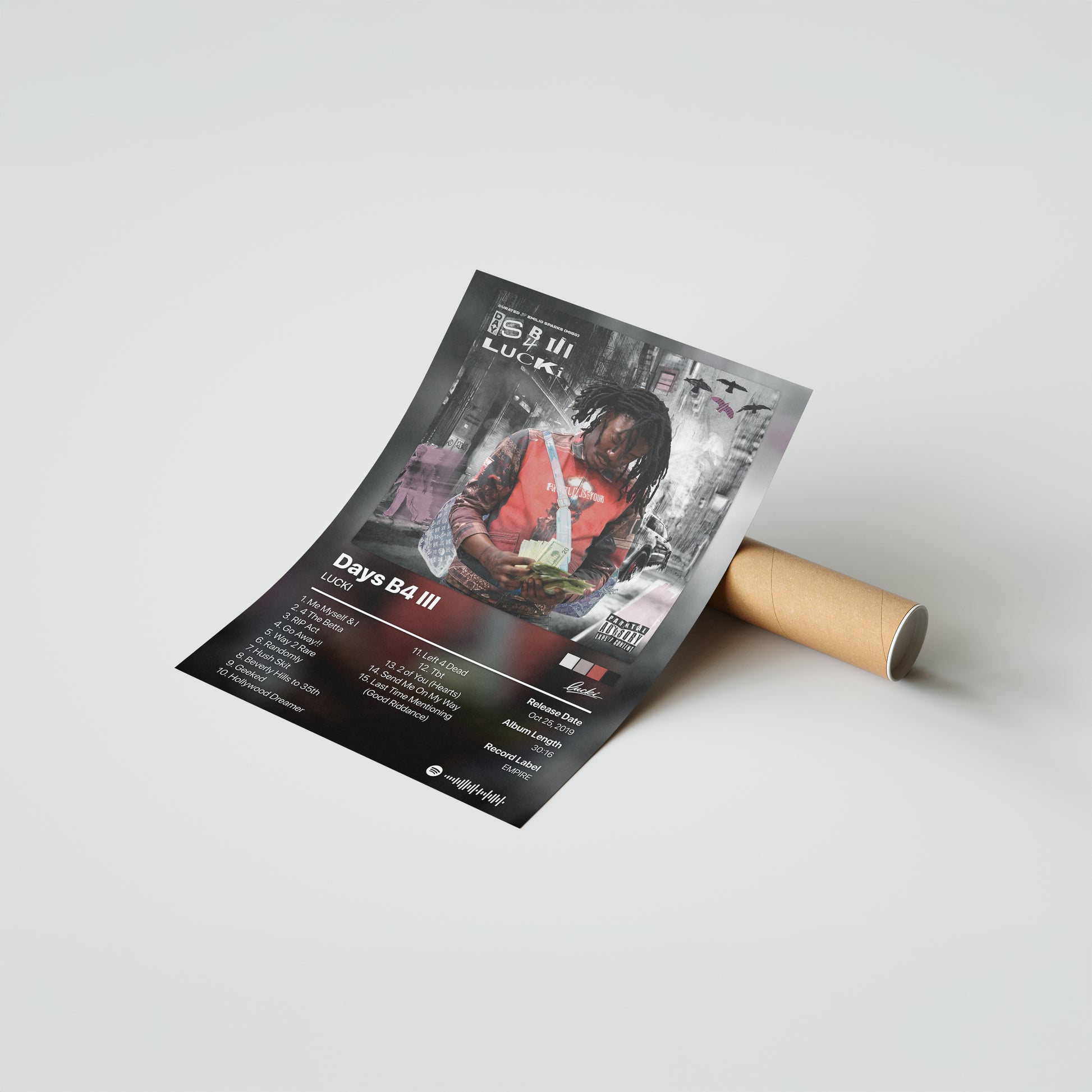 LUCKI Days B4 III Album Poster