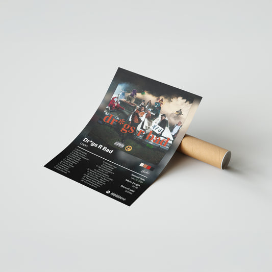 LUCKI Drugs R Bad Album Poster
