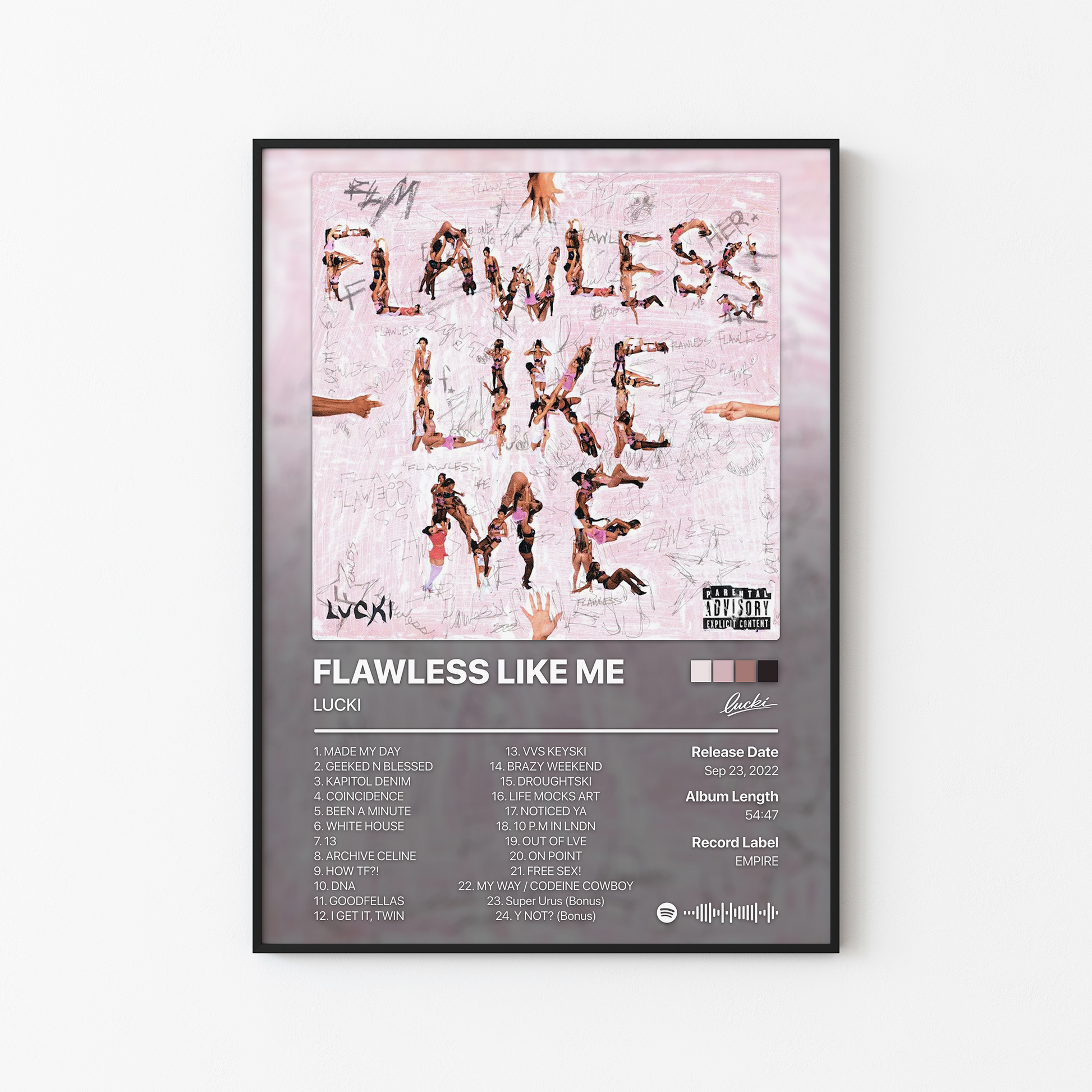 LUCKI FLAWLESS LIKE ME Album Poster