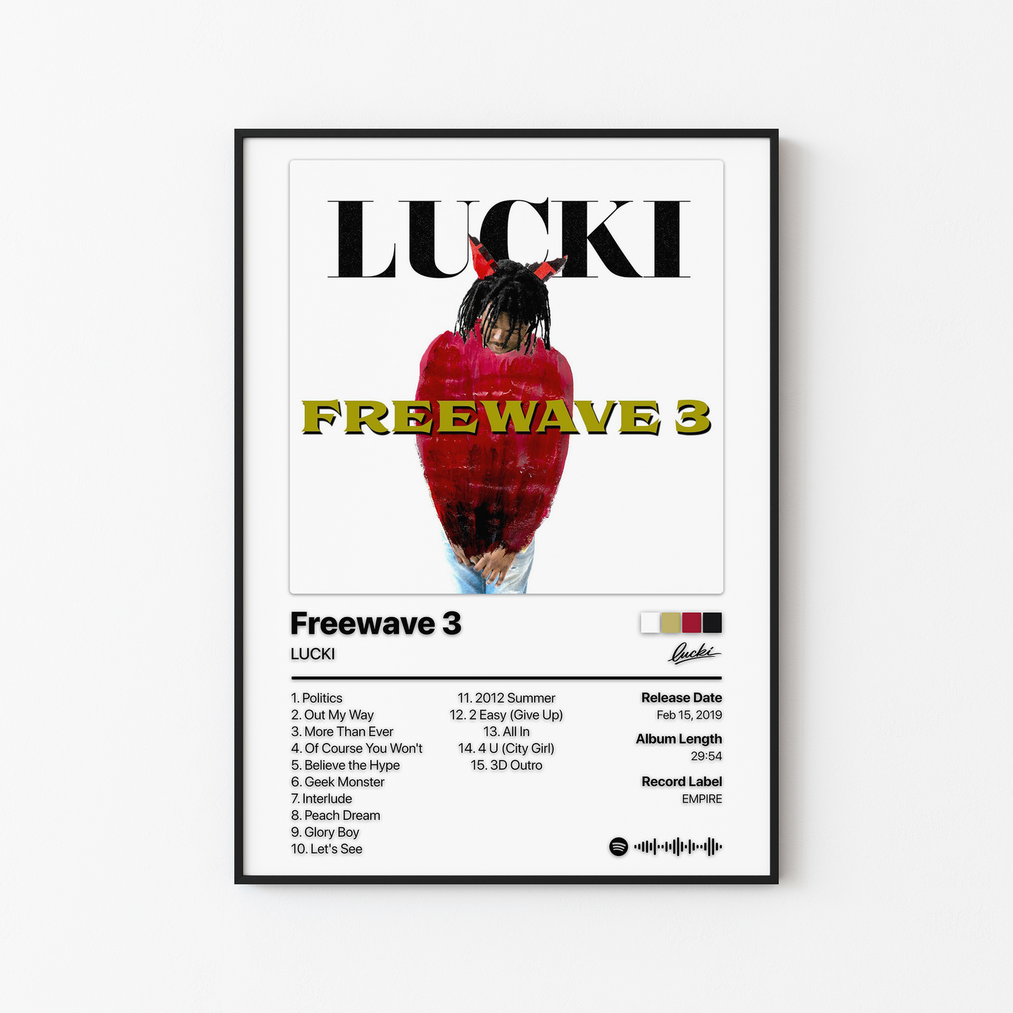 LUCKI Freewave 3 Album Poster
