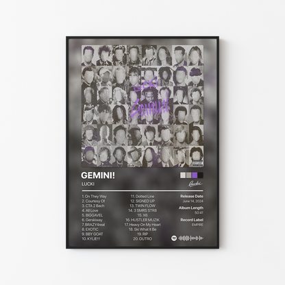 LUCKI GEMINI! Album Poster