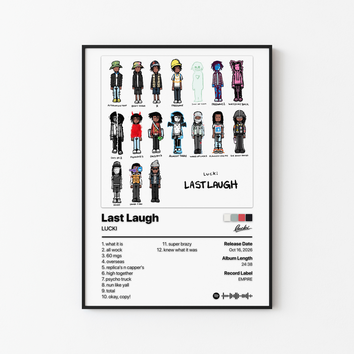 LUCKI Last Laugh Album Poster