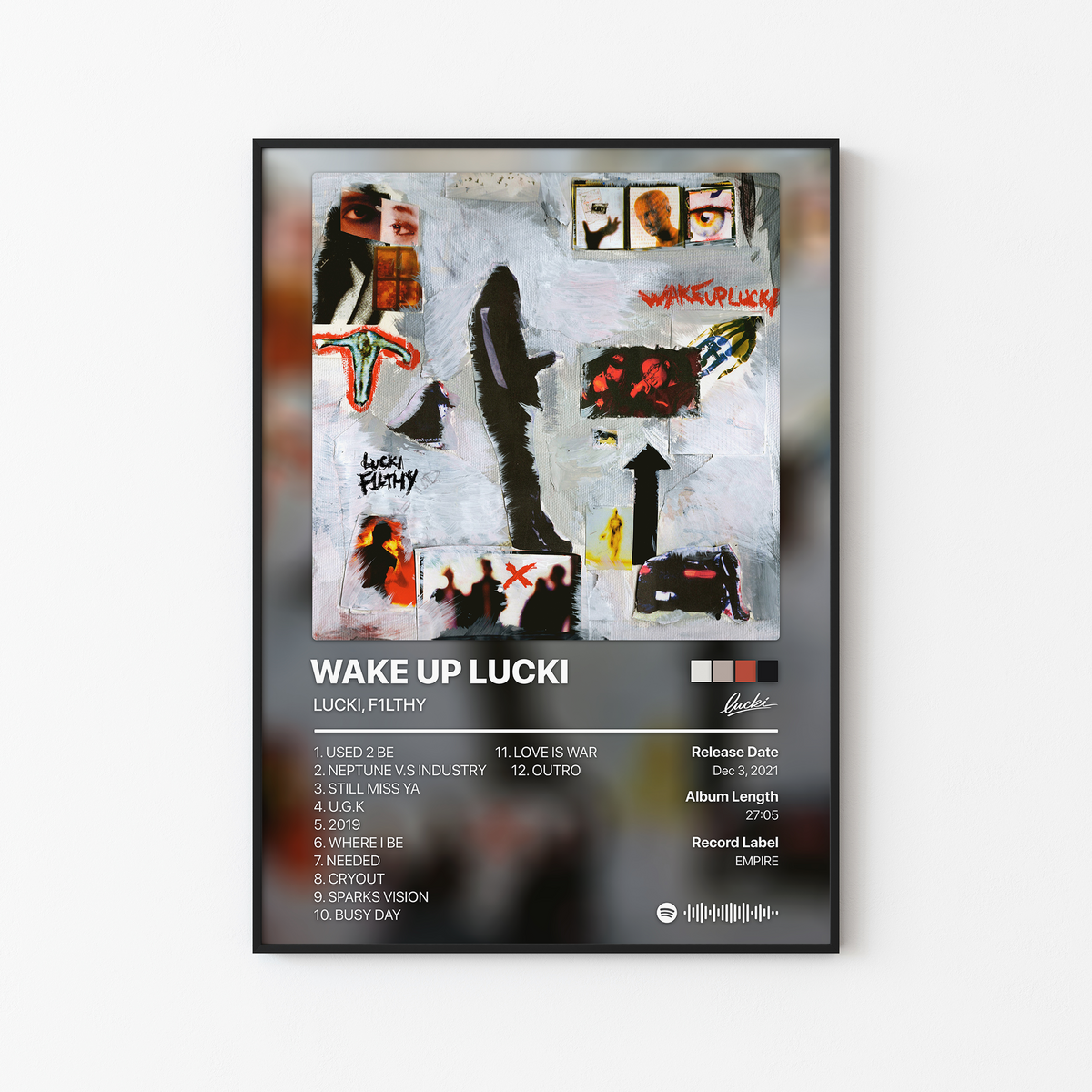 LUCKI WAKE UP LUCKI Album Poster
