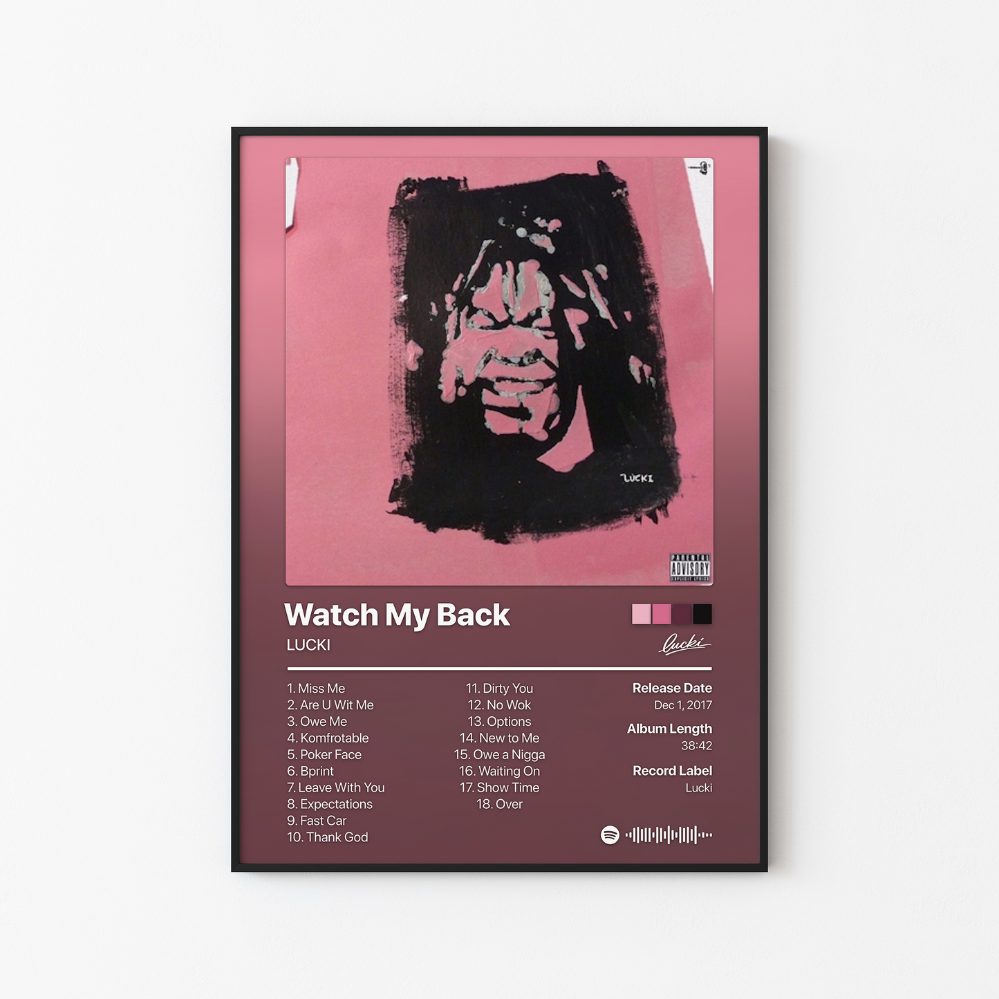 LUCKI Watch My Back Album Poster