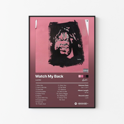 LUCKI Watch My Back Album Poster