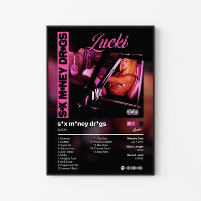 LUCKI sex money drugs Album Poster