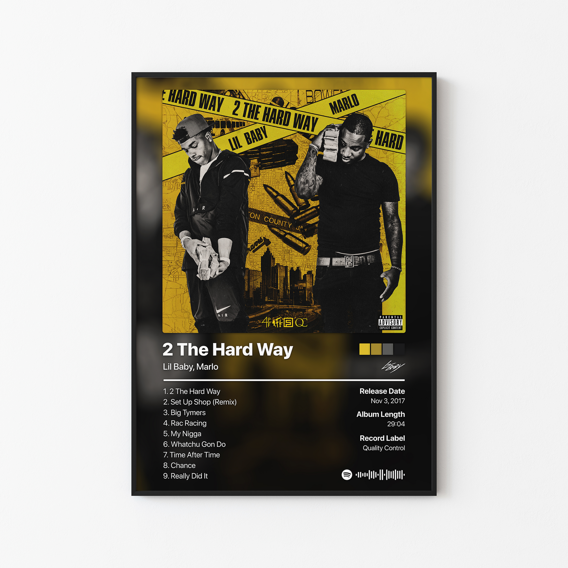 Lil Baby 2 The Hard Way Album Poster