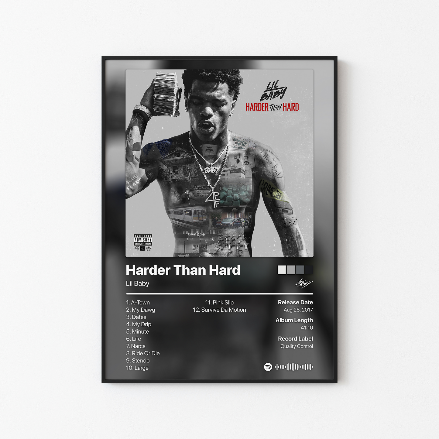 Lil Baby Harder Than Hard Album Poster
