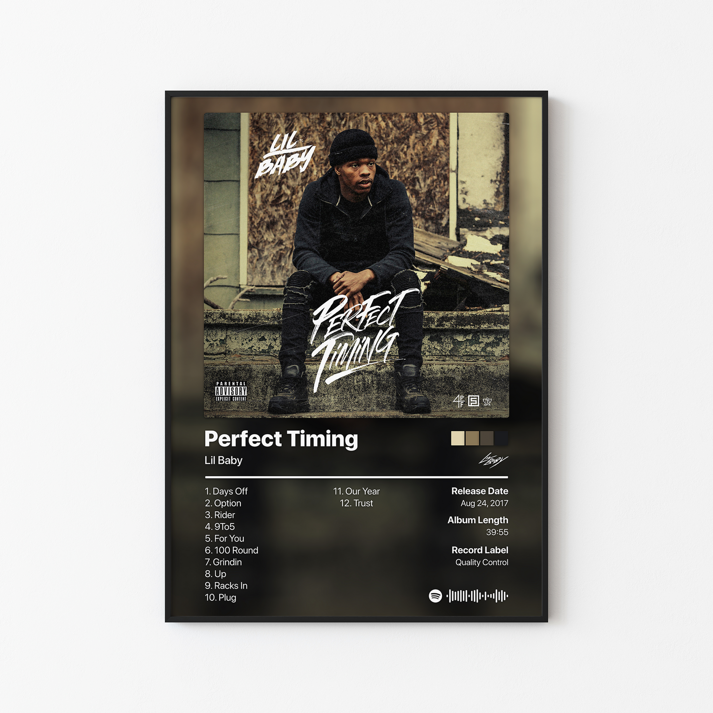 Lil Baby Perfect Timing Album Poster