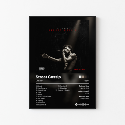 Lil Baby Street Gossip Album Poster