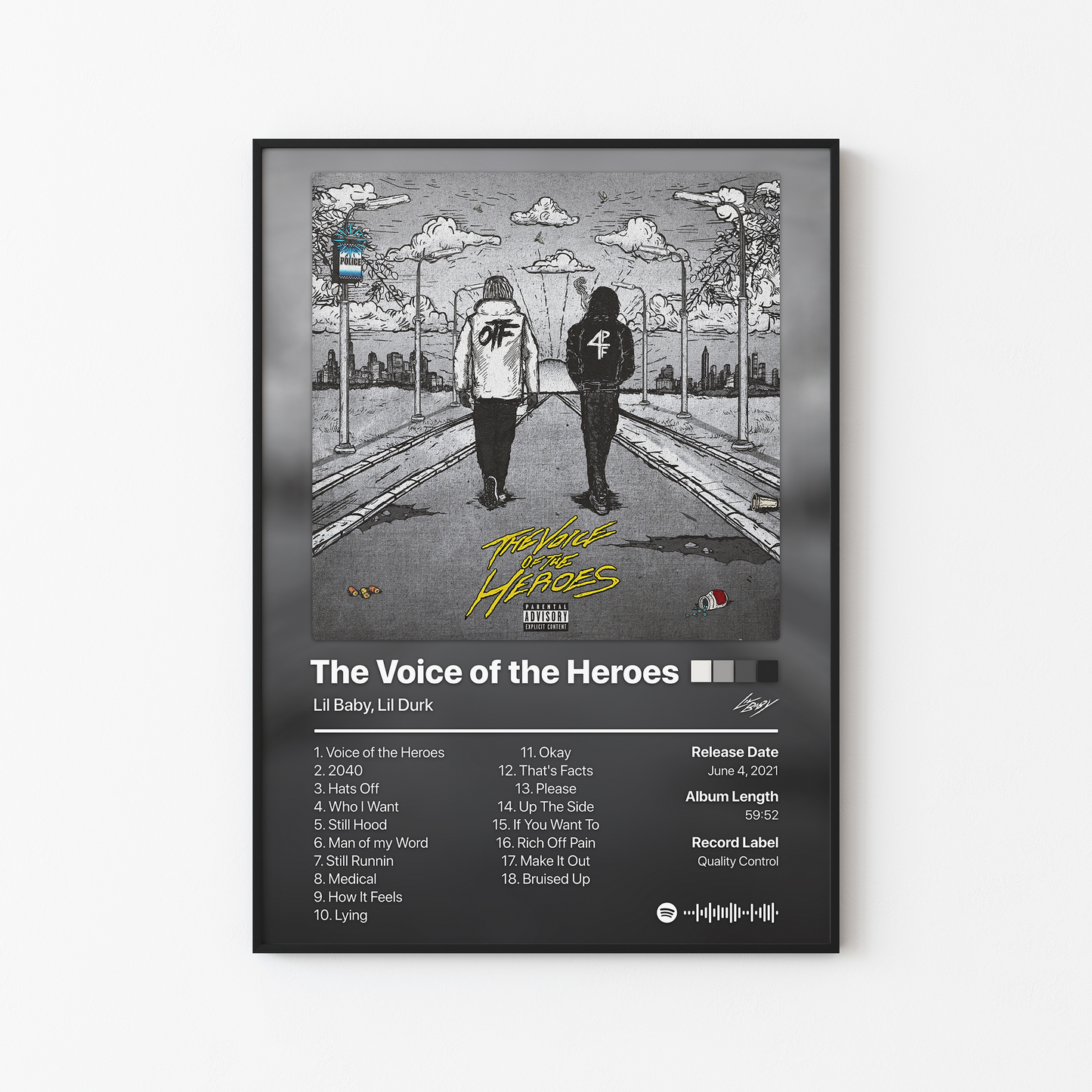 Lil Baby The Voice of the Heroes Album Poster