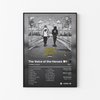 Lil Baby The Voice of the Heroes Album Poster