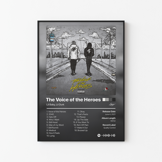 Lil Baby The Voice of the Heroes Album Poster