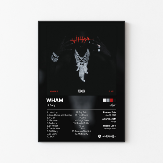 Lil Baby WHAM Album Poster