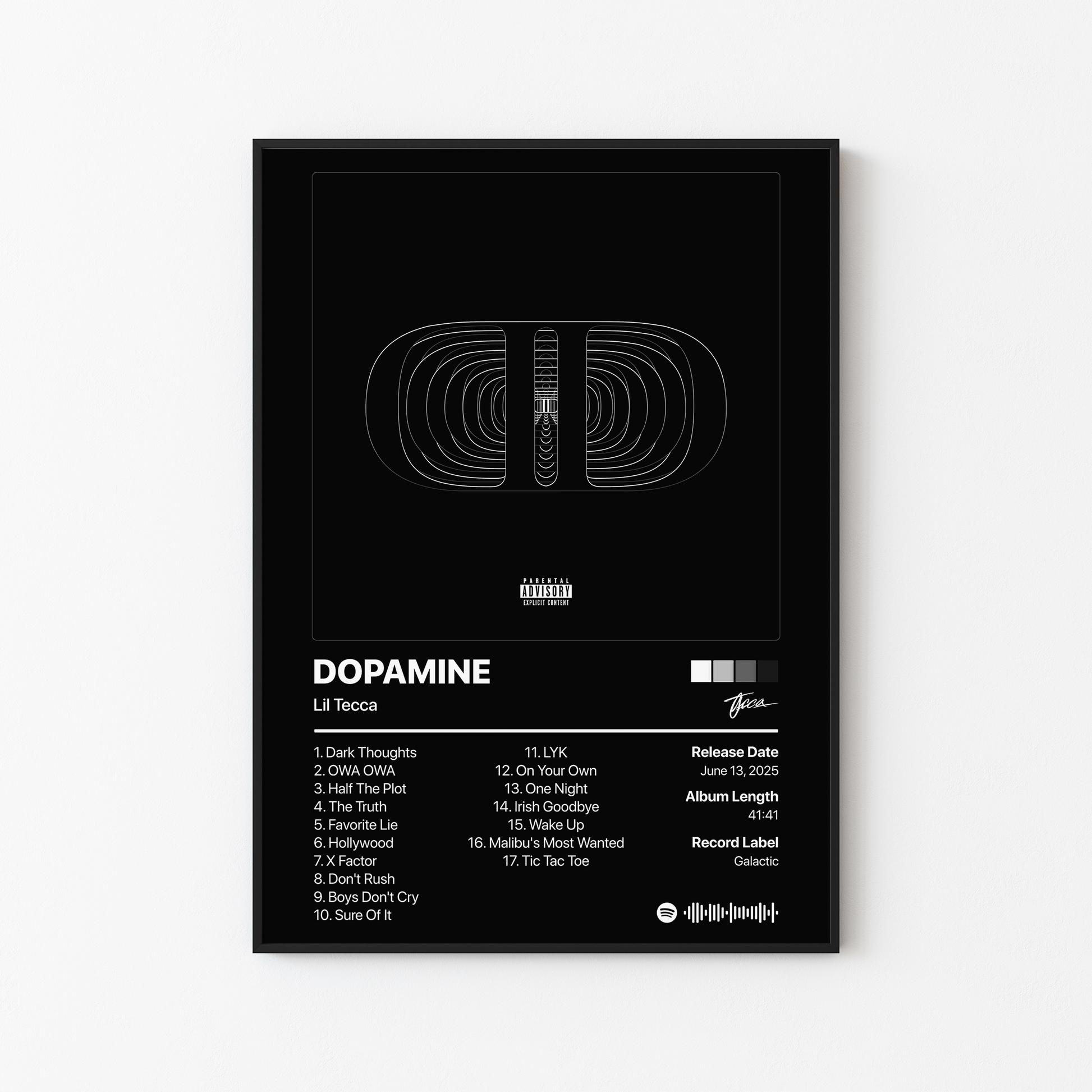 Lil Tecca DOPAMINE Album Poster