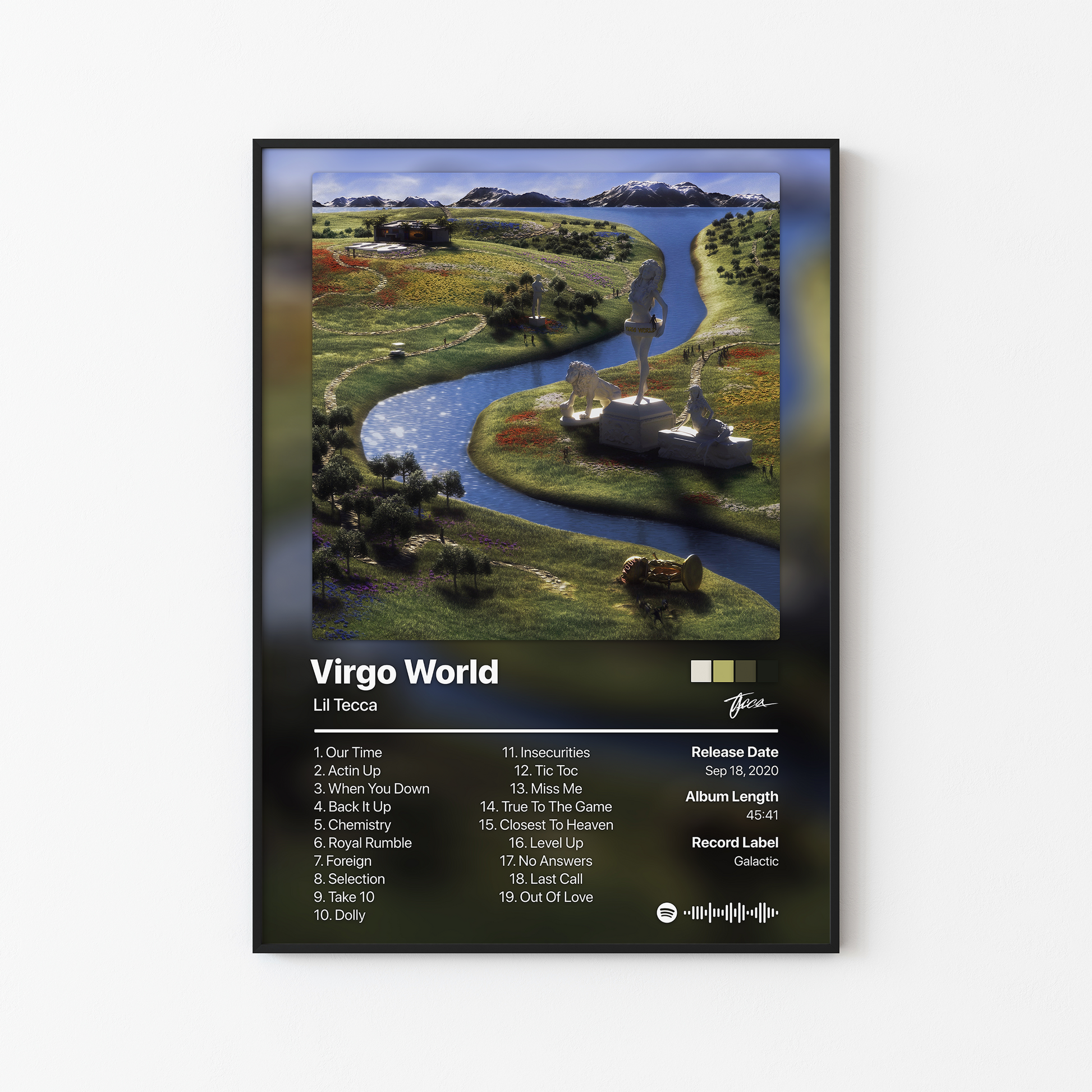 Lil Tecca Virgo World Album Poster