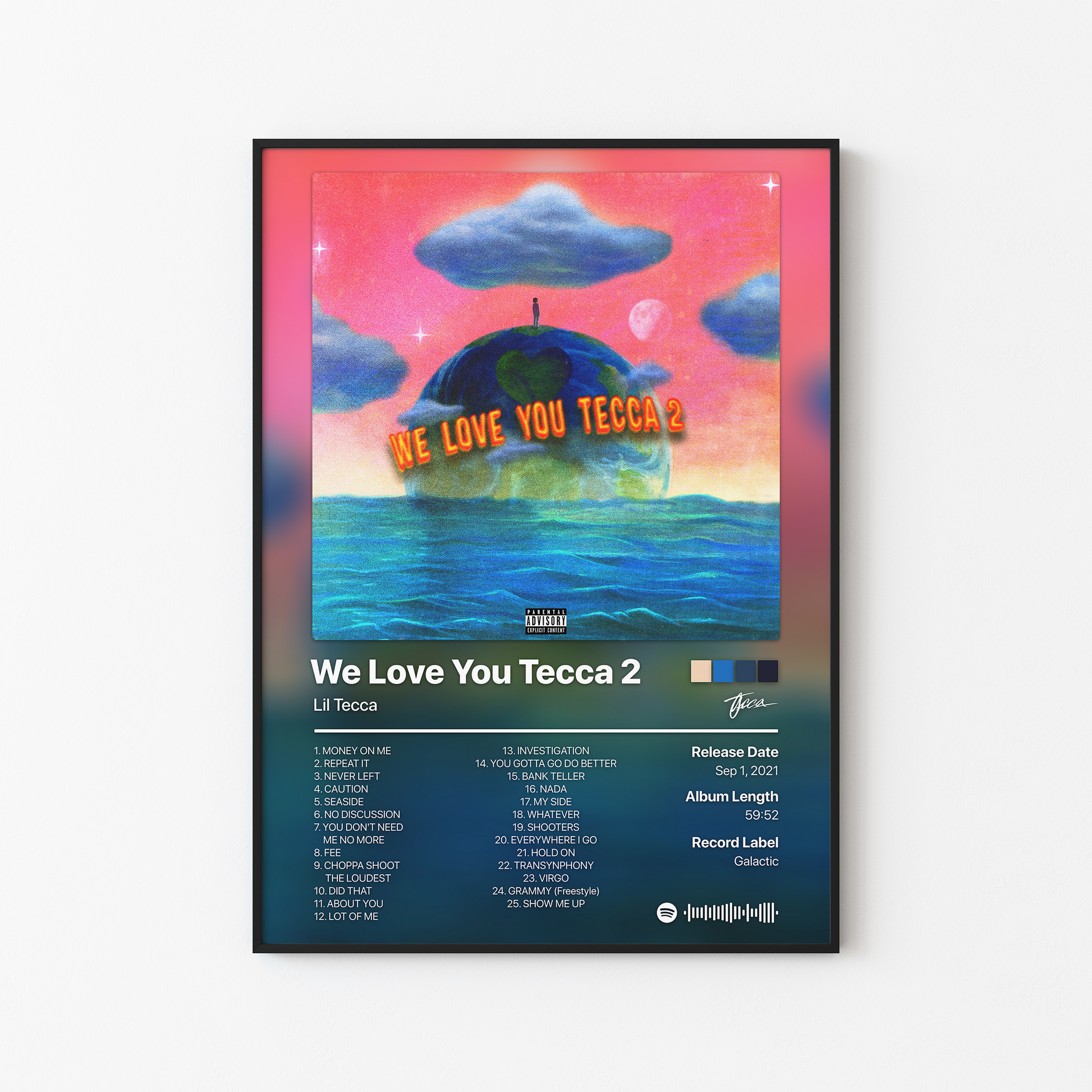 Lil Tecca We Love You Tecca 2 (Deluxe) Album Poster