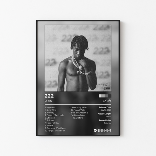 Lil Tjay 222 Album Poster