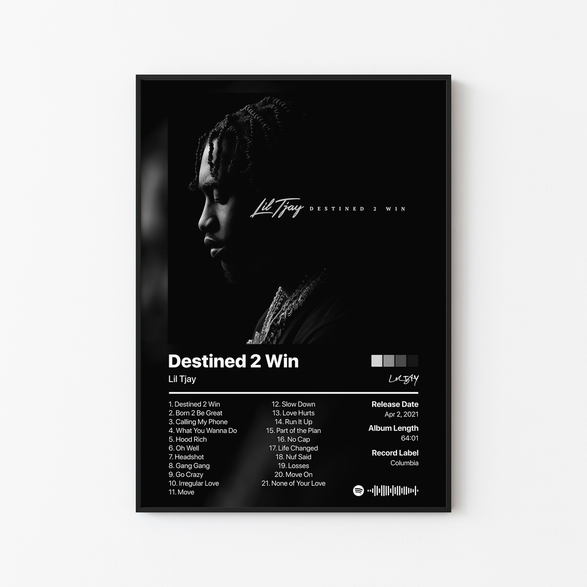 Lil Tjay Destined 2 Win Album Poster