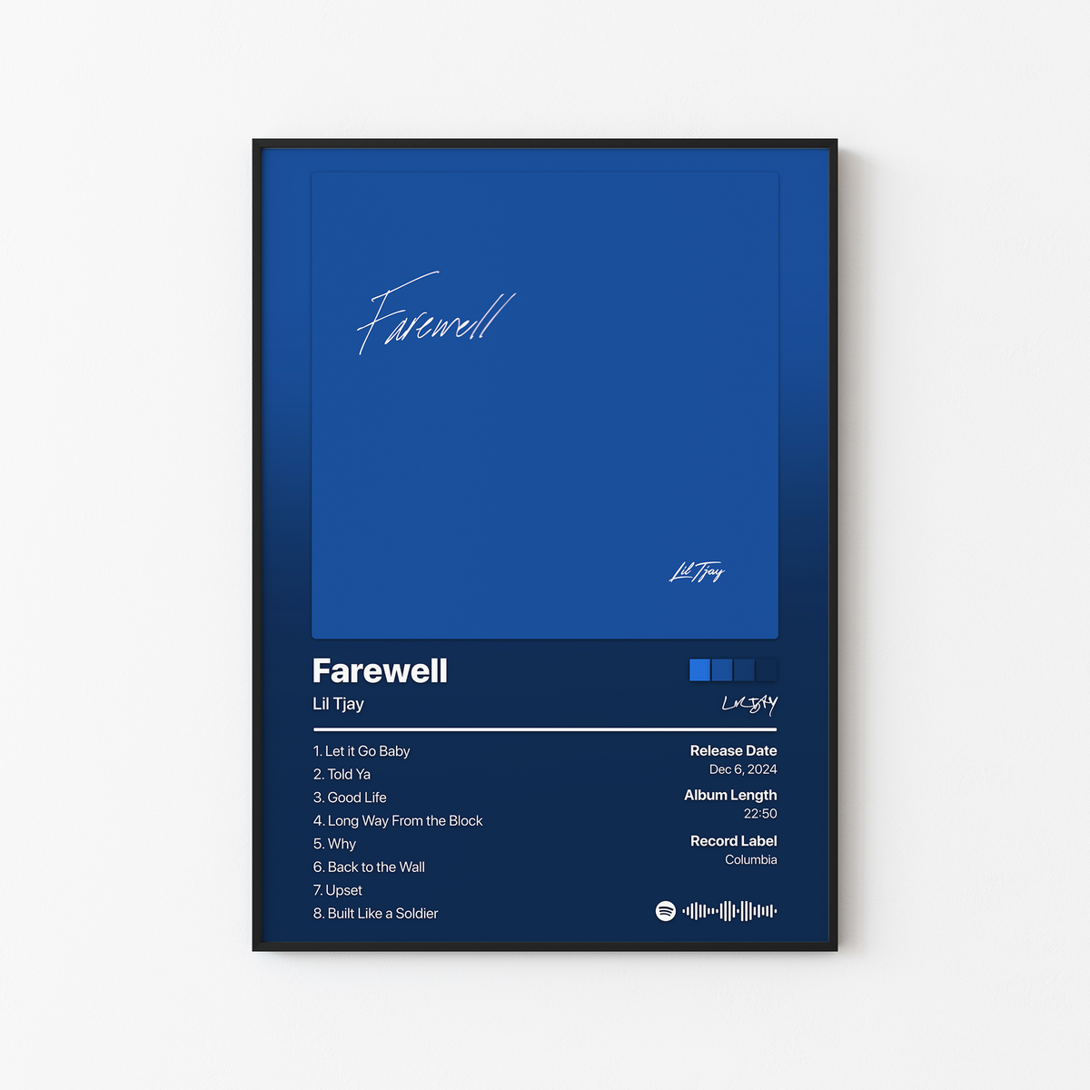 Lil Tjay Farewell Album Poster