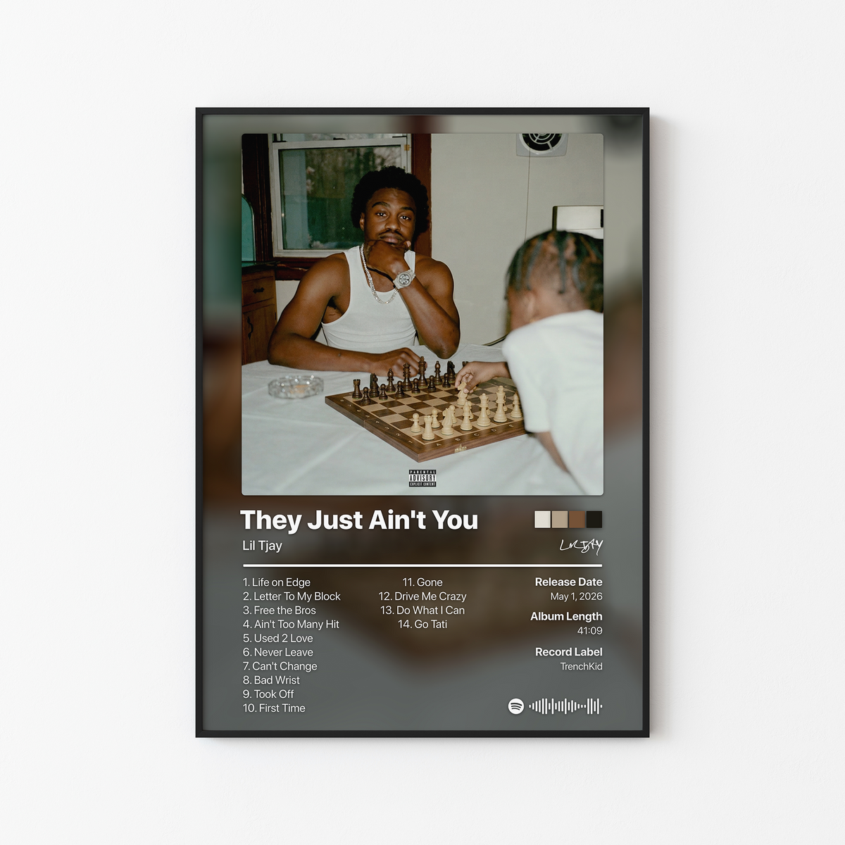 Lil Tjay They Just Ain't You Album Poster
