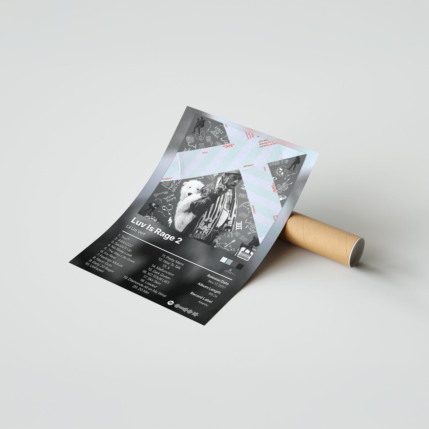 Lil Uzi Vert Luv Is Rage 2 Album Poster