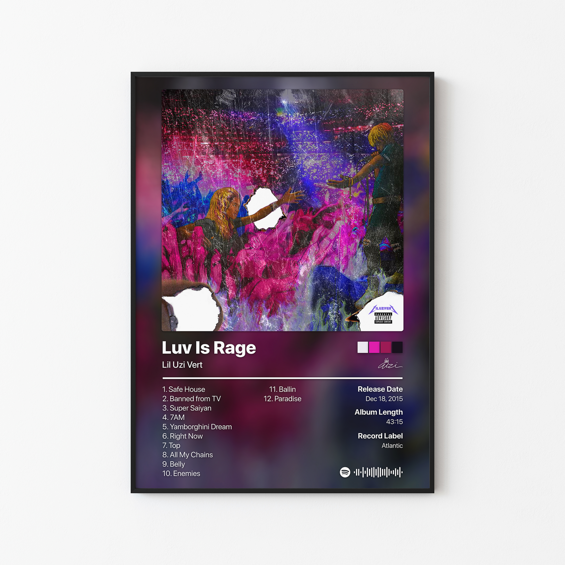 Lil Uzi Vert Luv Is Rage Album Poster