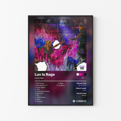 Lil Uzi Vert Luv Is Rage Album Poster