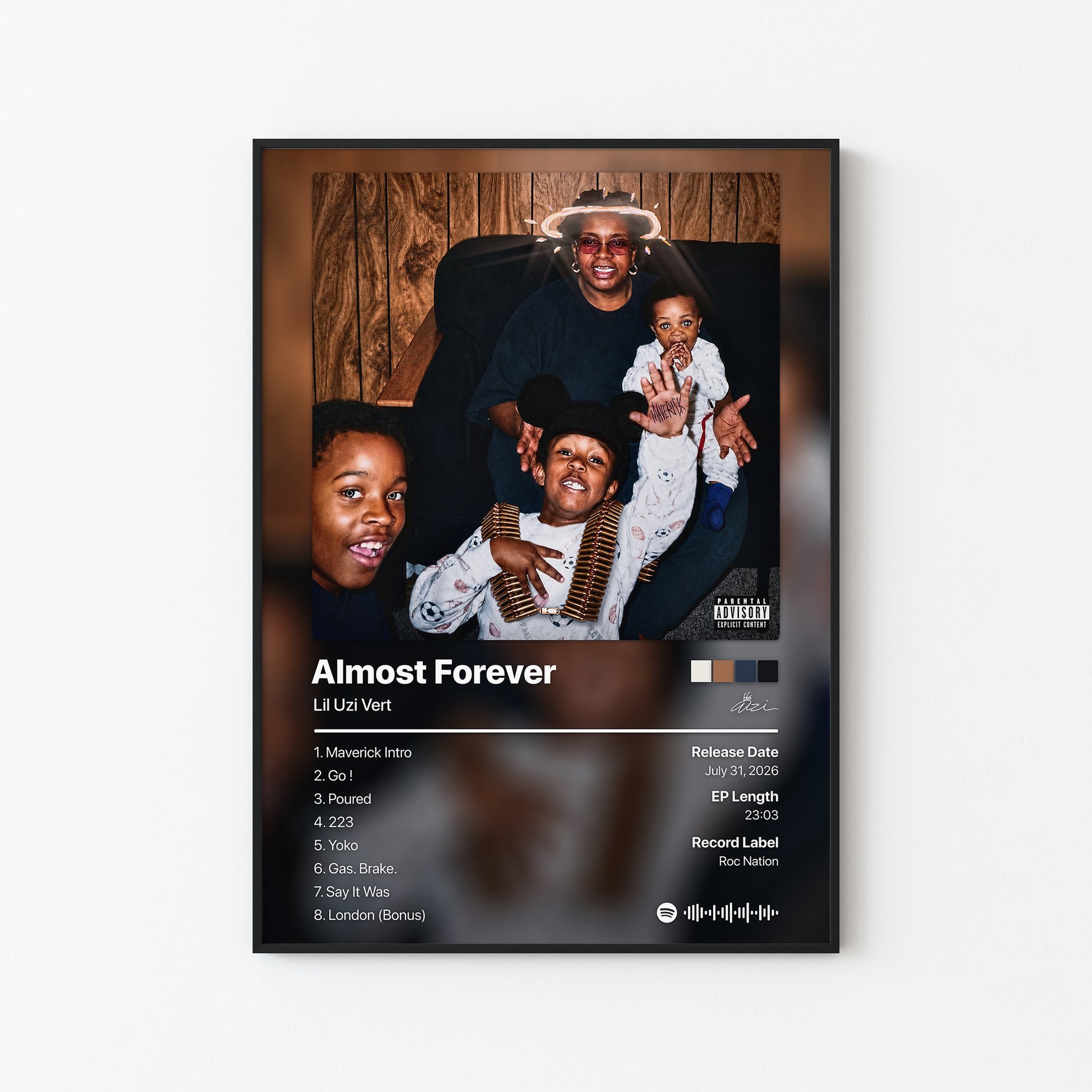 Lil Uzi Vert Maverick “Almost Forever” Album Poster