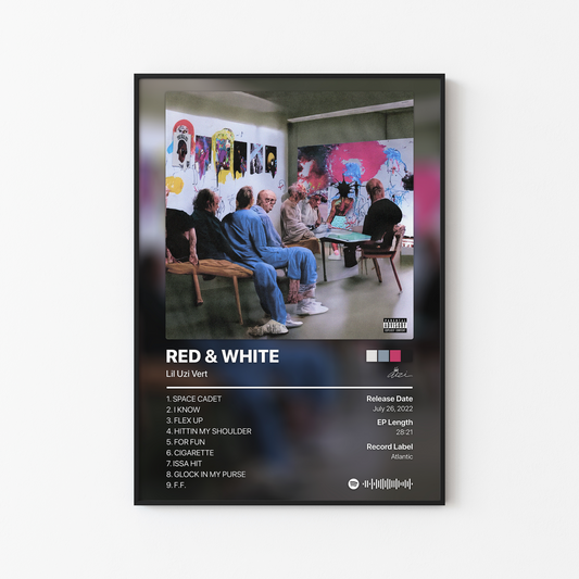 Lil Uzi Vert RED & WHITE Album Poster