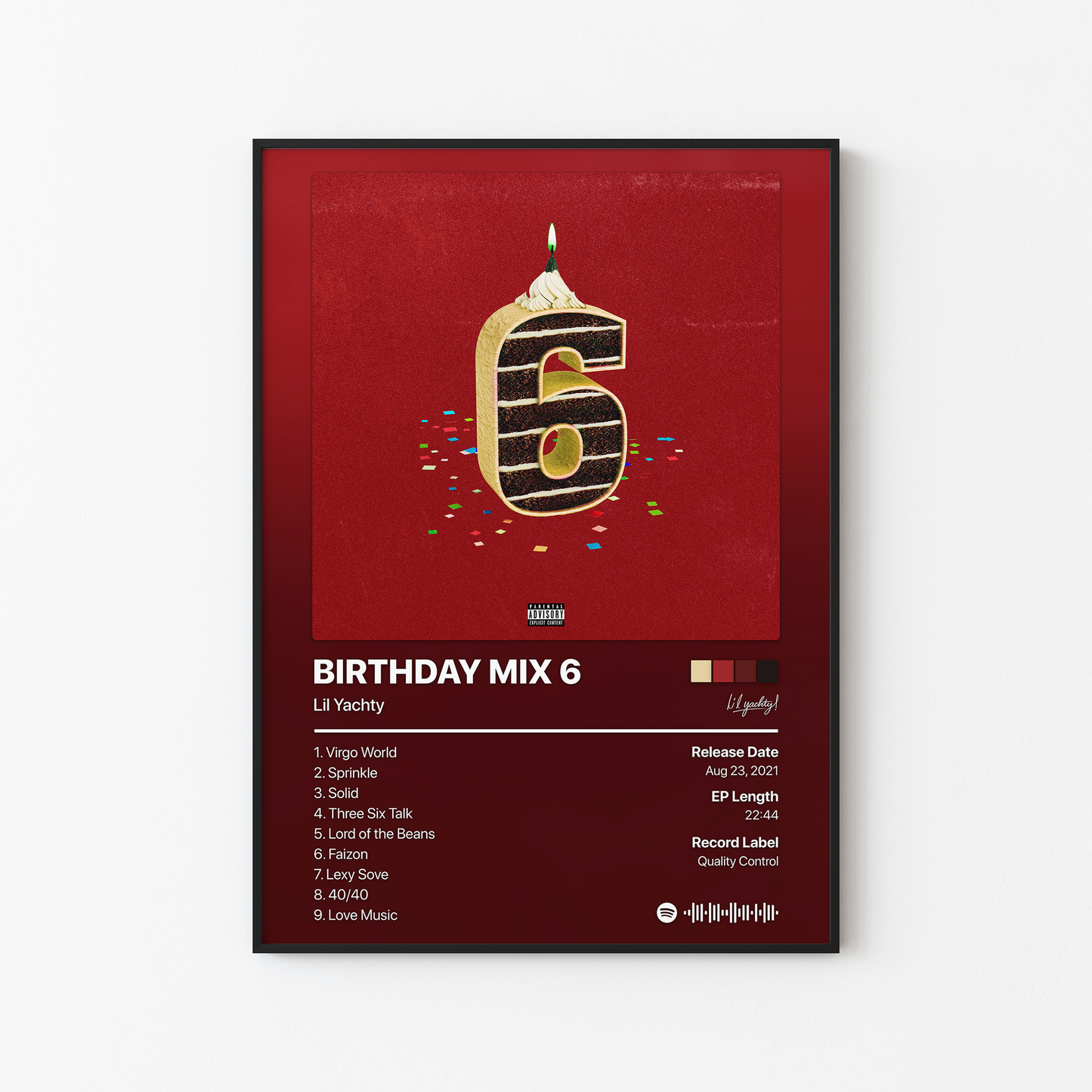 Lil Yachty BIRTHDAY MIX 6 Album Poster