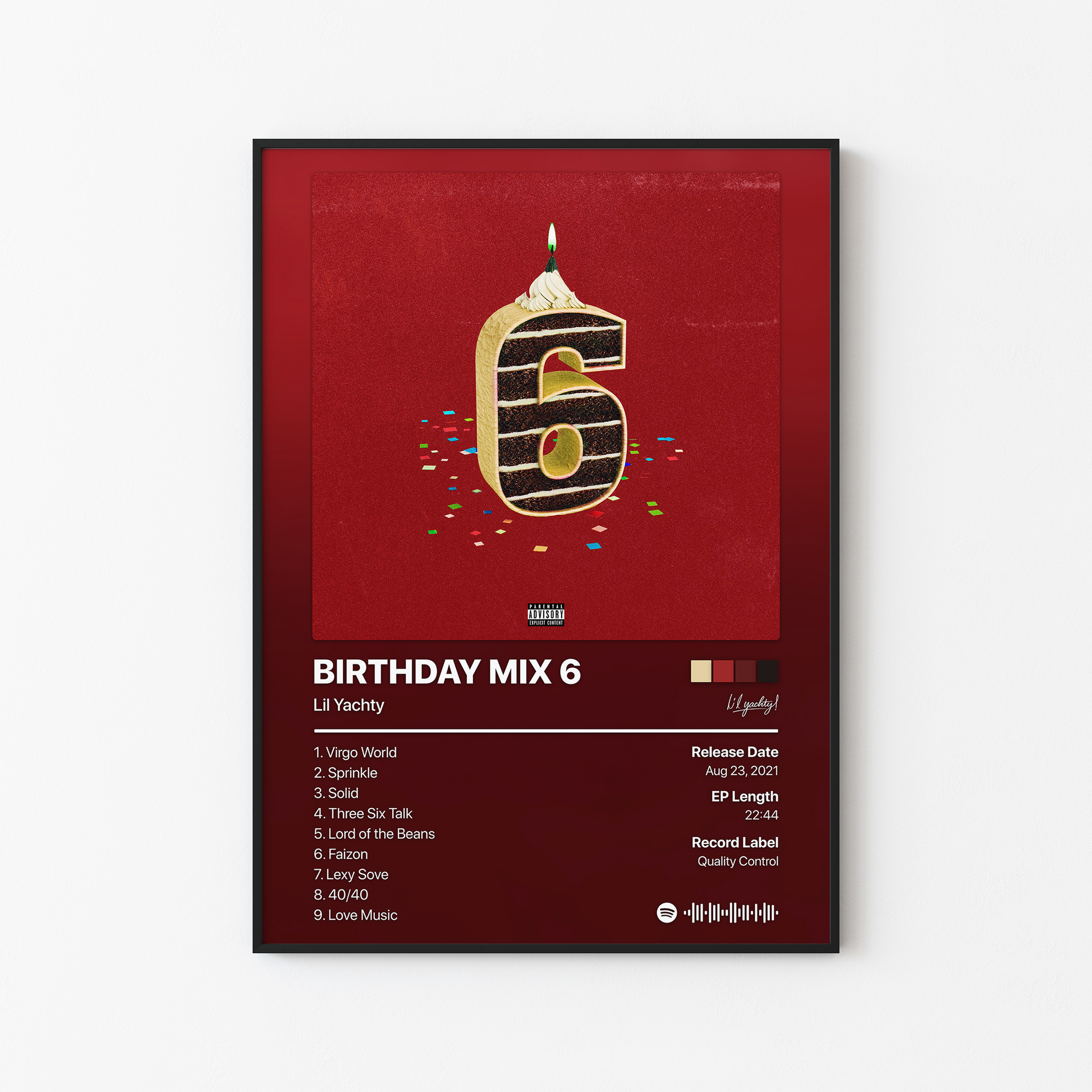 Lil Yachty BIRTHDAY MIX 6 Album Poster