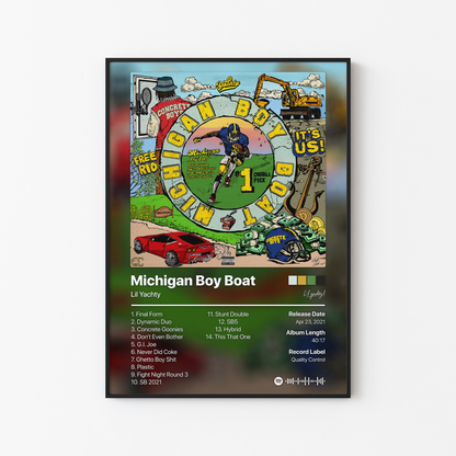 Lil Yachty Michigan Boy Boat Album Poster