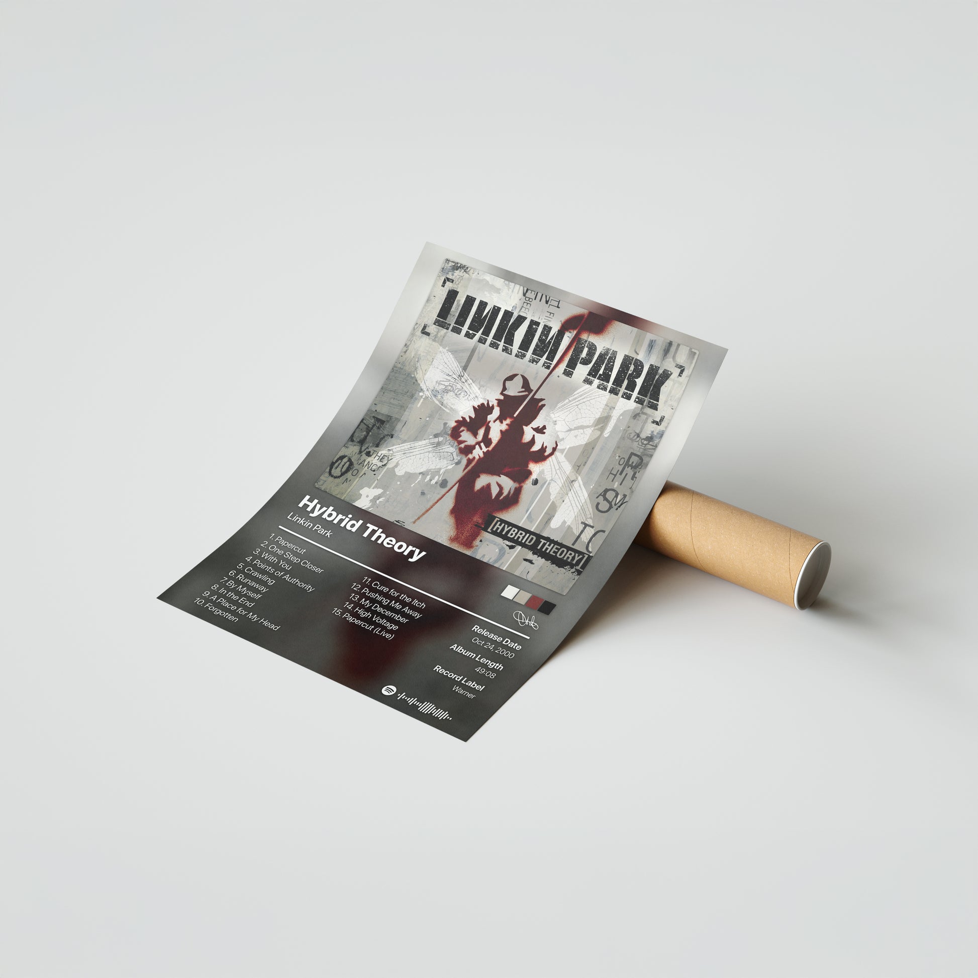 Linkin Park Hybrid Theory Album Poster