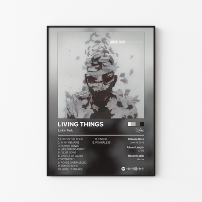 Linkin Park LIVING THINGS Album Poster