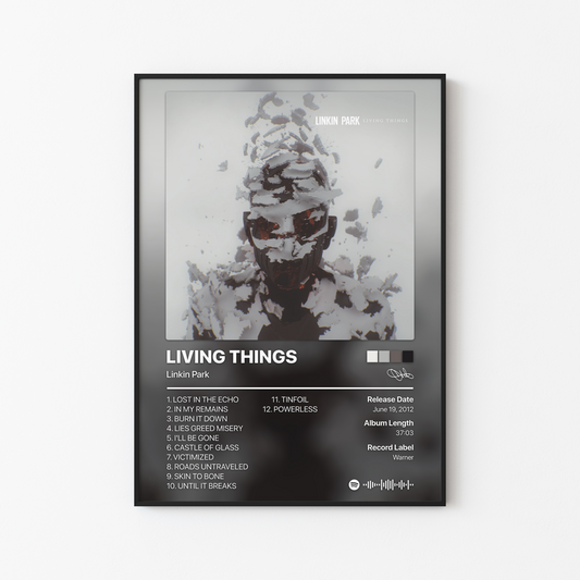 Linkin Park LIVING THINGS Album Poster