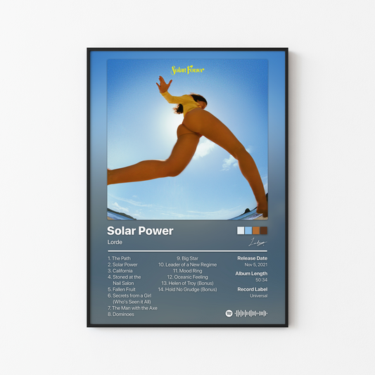 Lorde Solar Power Album Poster
