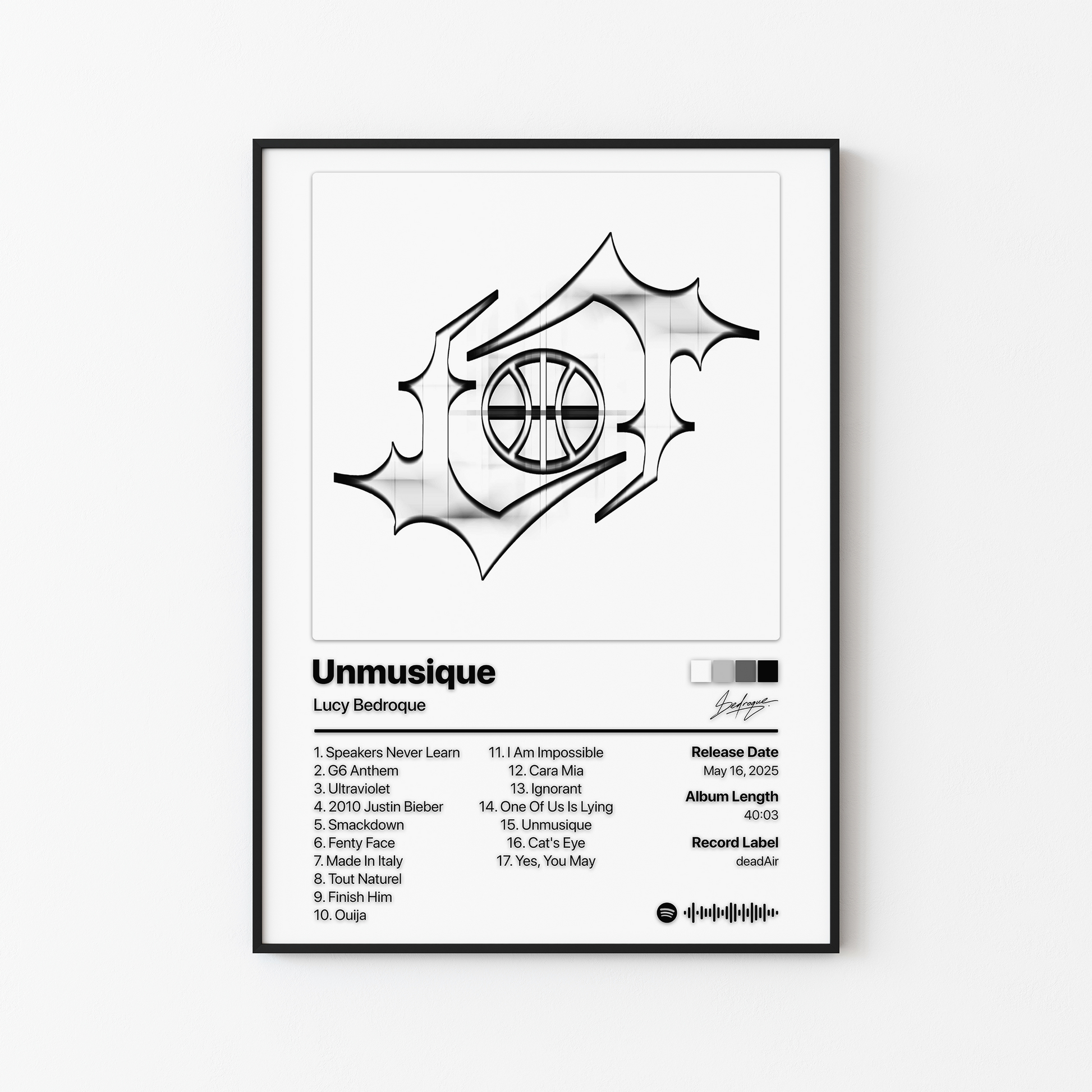 Lucy Bedroque Unmusique Album Poster