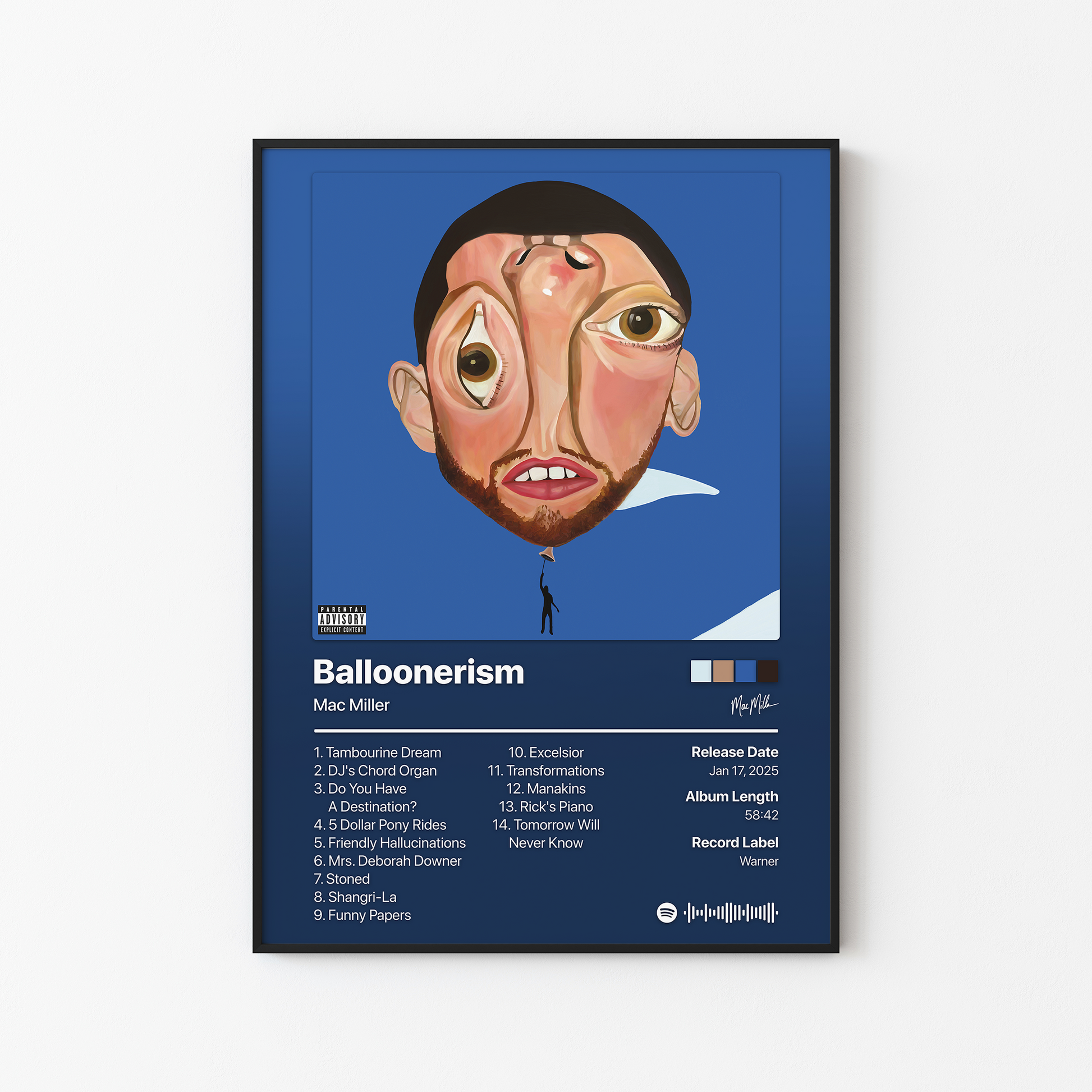 Mac Miller Balloonerism Album Poster
