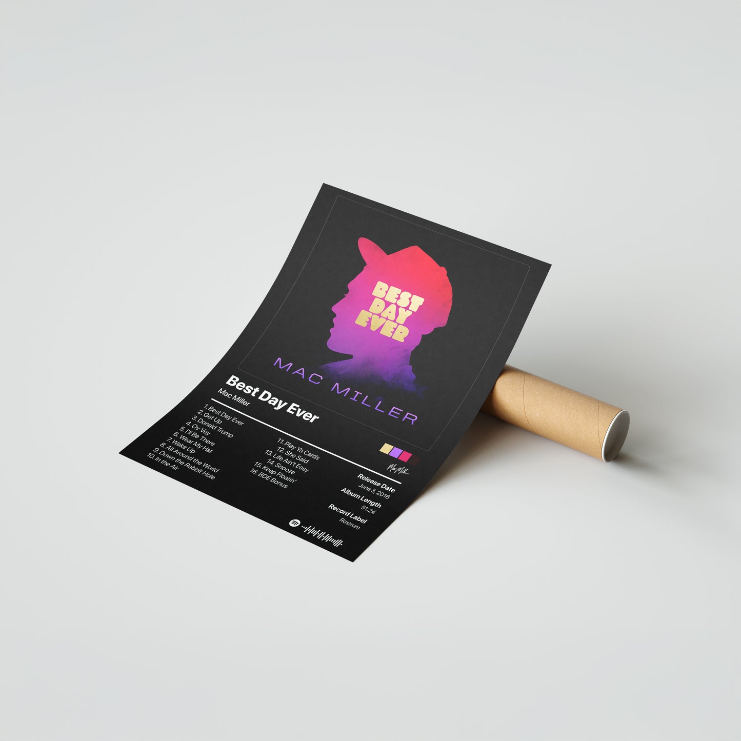 Mac Miller Best Day Ever Album Poster