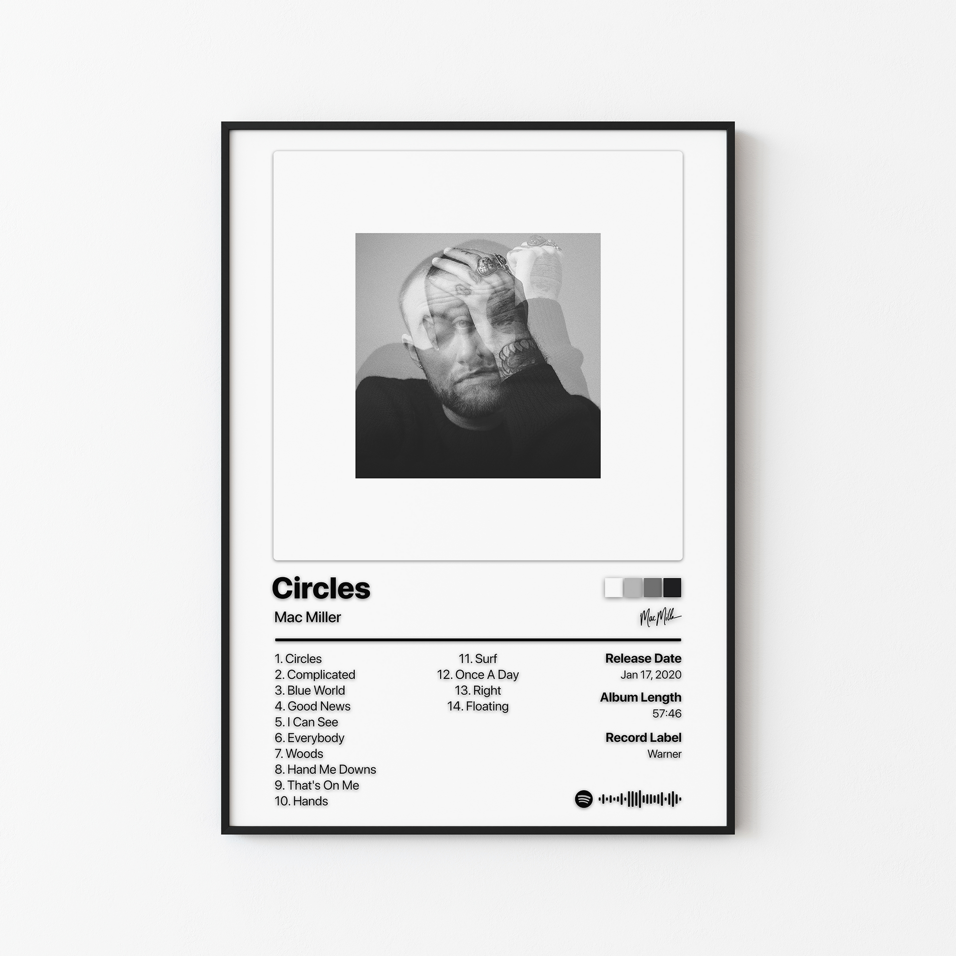 Mac Miller Circles Album Poster